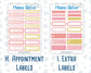 Kit 0294 - Add Ons - September - Rosy Reveria - Planner Stickers