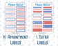 Kit 0273 - Add Ons - July - Americana In Bloom - Planner Stickers