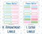 Kit 0262 - Add Ons - April - Spring Puffs - Planner Stickers