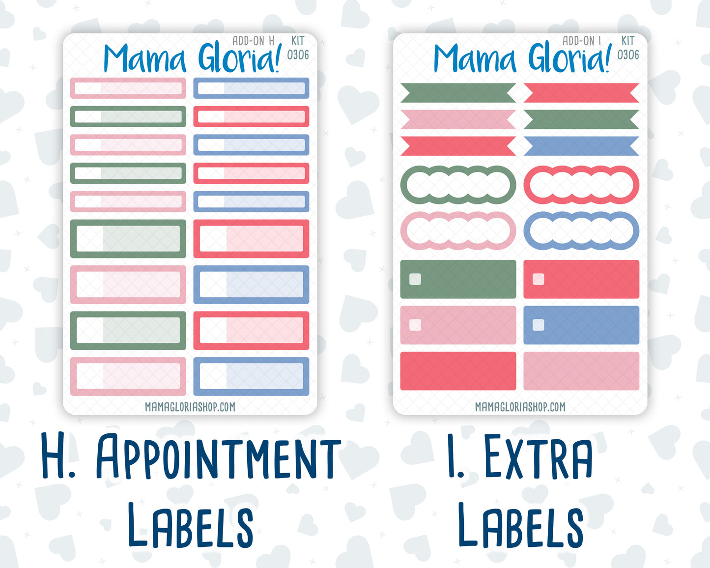 Kit 0306 - Add Ons - December - Jolly Mischief - Planner Stickers