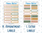 Kit 0243 - Add Ons - November - Boho Autumn - Planner Stickers