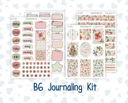 Kit 0308 - B6 - For Sterling Ink And More - Journaling Daily Kit - December - Knit & Holly