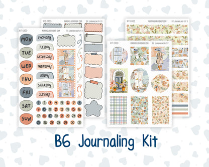 Kit 0300 - B6 - For Sterling Ink And More - Journaling Daily Kit - October - Autumn Stroll