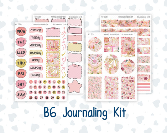 Kit 0294 - B6 - For Sterling Ink And More - Journaling Daily Kit - September - Rosy Reveria