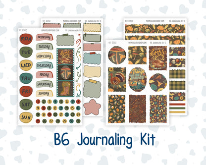 Kit 0302 - B6 - For Sterling Ink And More - Journaling Daily Kit - November - Thankful Season
