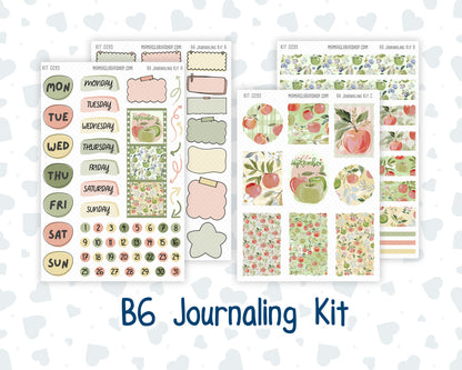 Kit 0295 - B6 - For Sterling Ink And More - Journaling Daily Kit - September - Apple Harvest