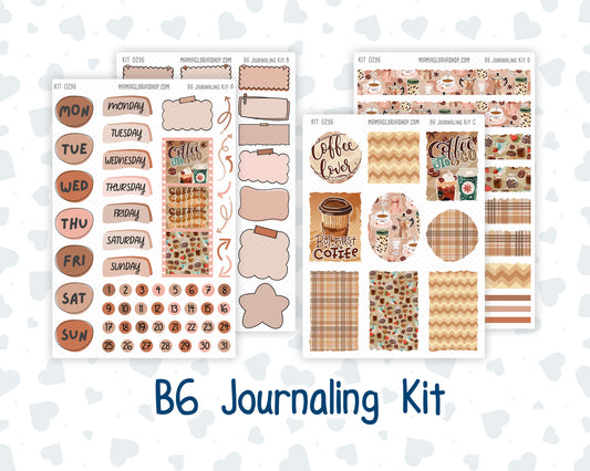 Kit 0296 - B6 - For Sterling Ink And More - Journaling Daily Kit - September - Coffee Break