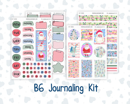 Kit 0306 - B6 - For Sterling Ink And More - Journaling Daily Kit - December - Jolly Mischief
