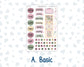 Kit 0232 - B6 - For Sterling Ink And More - Journaling Daily Kit - September - Heirloom Garden