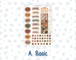 Kit 0298 - B6 - For Sterling Ink And More - Journaling Daily Kit - October - Velvet Bloom