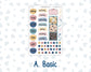 Kit 0248 - B6 - For Sterling Ink And More - Journaling Daily Kit - January - Midnight Countdown