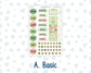 Kit 0256 - B6 - For Sterling Ink And More - Journaling Daily Kit - March - Froggy Luck