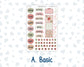 Kit 0308 - B6 - For Sterling Ink And More - Journaling Daily Kit - December - Knit & Holly