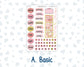 Kit 0294 - B6 - For Sterling Ink And More - Journaling Daily Kit - September - Rosy Reveria