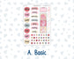 Kit 0254 - B6 - For Sterling Ink And More - Journaling Daily Kit - February - Valentine Village