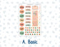 Kit 0278 - B6 - For Sterling Ink And More - Journaling Daily Kit - August - Oops, All Peaches