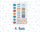 Kit 0268 - B6 - For Sterling Ink And More - Journaling Daily Kit - June - Sea Sweeties