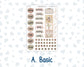 Kit 0301 - B6 - For Sterling Ink And More - Journaling Daily Kit - November - Sunday Comfort