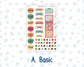 Kit 0271 - B6 - For Sterling Ink And More - Journaling Daily Kit - June - Strawberry Shore