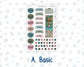 Kit 0275 - B6 - For Sterling Ink And More - Journaling Daily Kit - July - Tropical Safari Blush