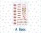 Kit 0297 - B6 - For Sterling Ink And More - Journaling Daily Kit - October - Pink Spell