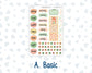 Kit 0228 - B6 - For Sterling Ink And More - Journaling Daily Kit - August - Just Peachy