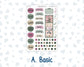 Kit 0307 - B6 - For Sterling Ink And More - Journaling Daily Kit - December - Velvet Hearth