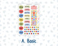 Kit 0269 - B6 - For Sterling Ink And More - Journaling Daily Kit - June - Dolce Mare