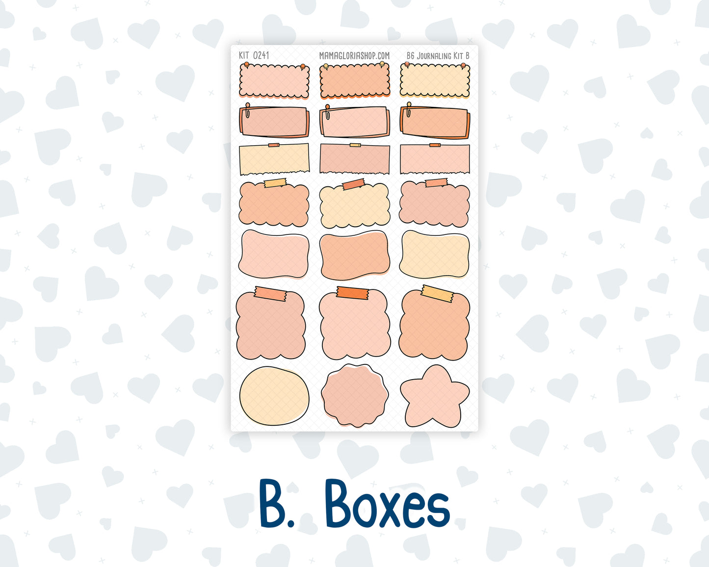 Kit 0241 - B6 - For Sterling Ink And More - Journaling Daily Kit - November - Pumpkin Latte
