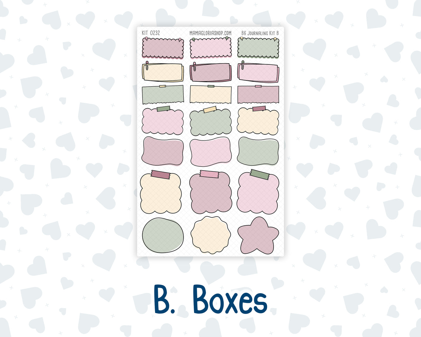 Kit 0232 - B6 - For Sterling Ink And More - Journaling Daily Kit - September - Heirloom Garden