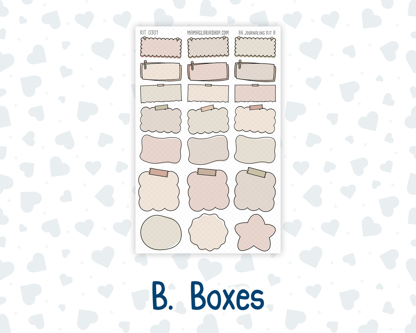 Kit 0301 - B6 - For Sterling Ink And More - Journaling Daily Kit - November - Sunday Comfort