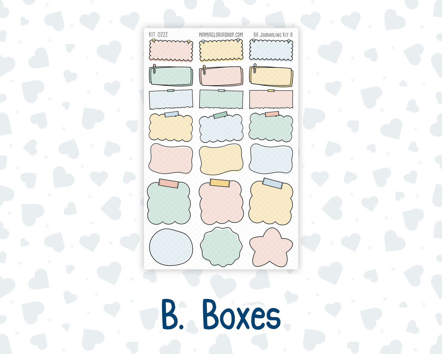 Kit 0222 - B6 - For Sterling Ink And More - Journaling Daily Kit - June - Beach Day