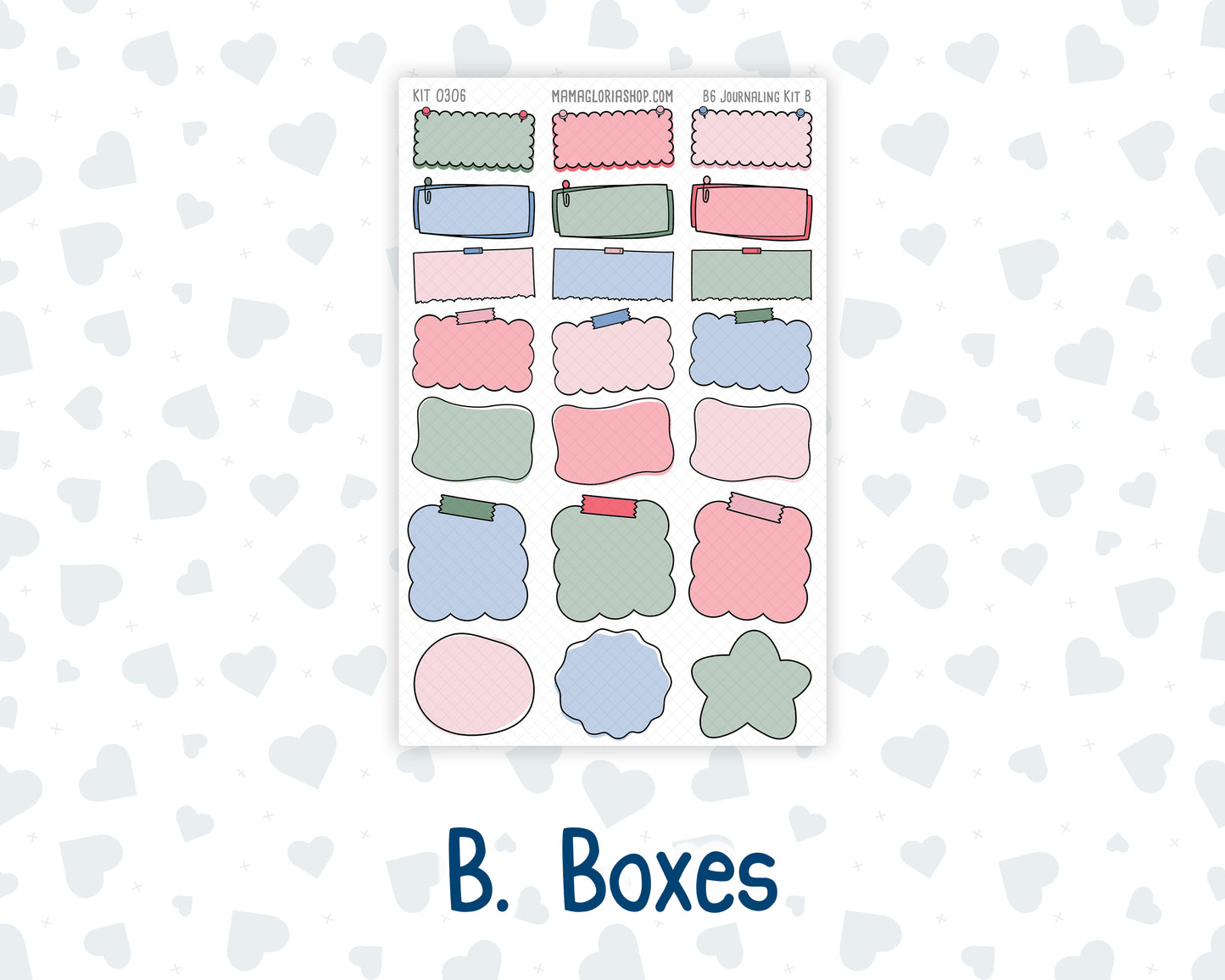 Kit 0306 - B6 - For Sterling Ink And More - Journaling Daily Kit - December - Jolly Mischief