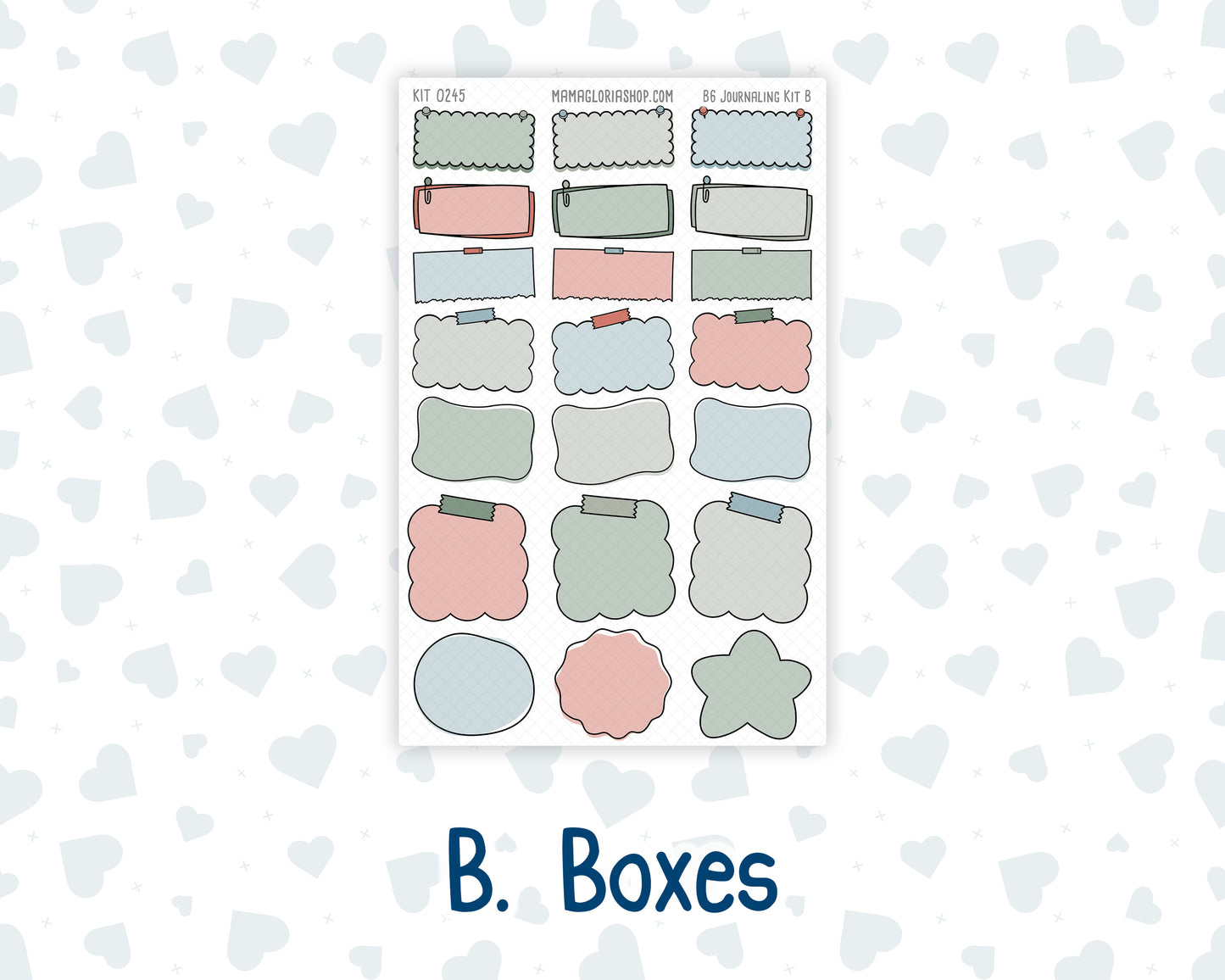 Kit 0245 - B6 - For Sterling Ink And More - Journaling Daily Kit - December - Vintage Christmas