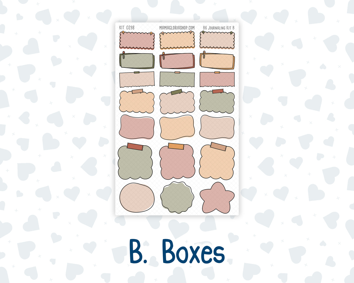 Kit 0298 - B6 - For Sterling Ink And More - Journaling Daily Kit - October - Velvet Bloom