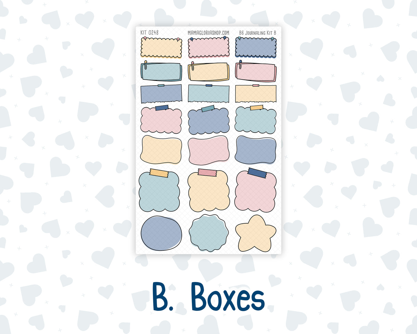 Kit 0248 - B6 - For Sterling Ink And More - Journaling Daily Kit - January - Midnight Countdown