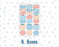 Kit 0268 - B6 - For Sterling Ink And More - Journaling Daily Kit - June - Sea Sweeties