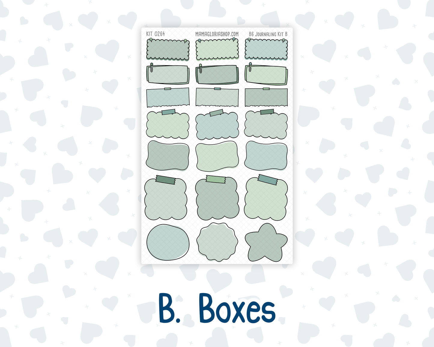 Kit 0264 - B6 - For Sterling Ink And More - Journaling Daily Kit - May - Spring Walk