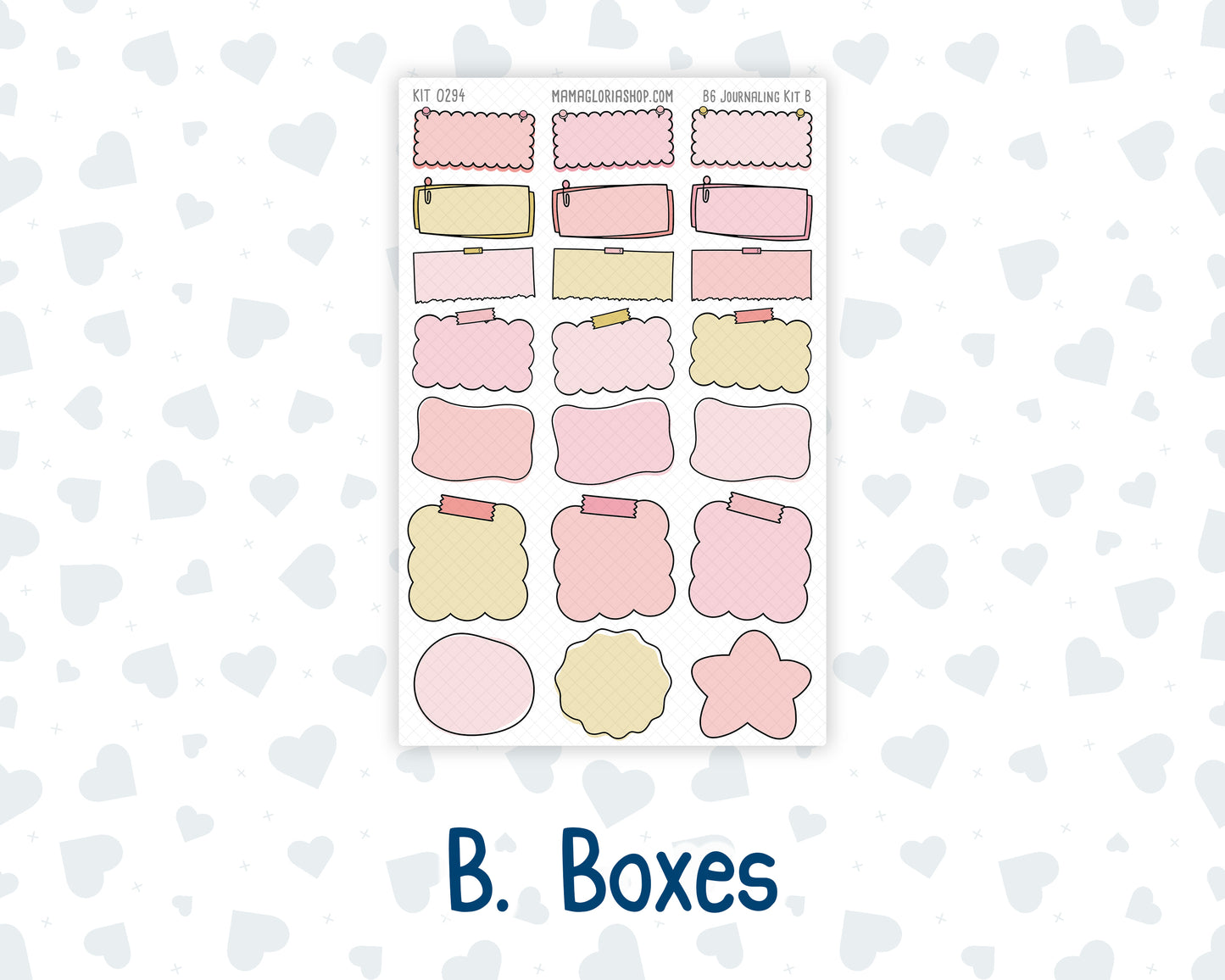 Kit 0294 - B6 - For Sterling Ink And More - Journaling Daily Kit - September - Rosy Reveria