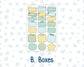 Kit 0227 - B6 - For Sterling Ink And More - Journaling Daily Kit - July - Lemon Grove