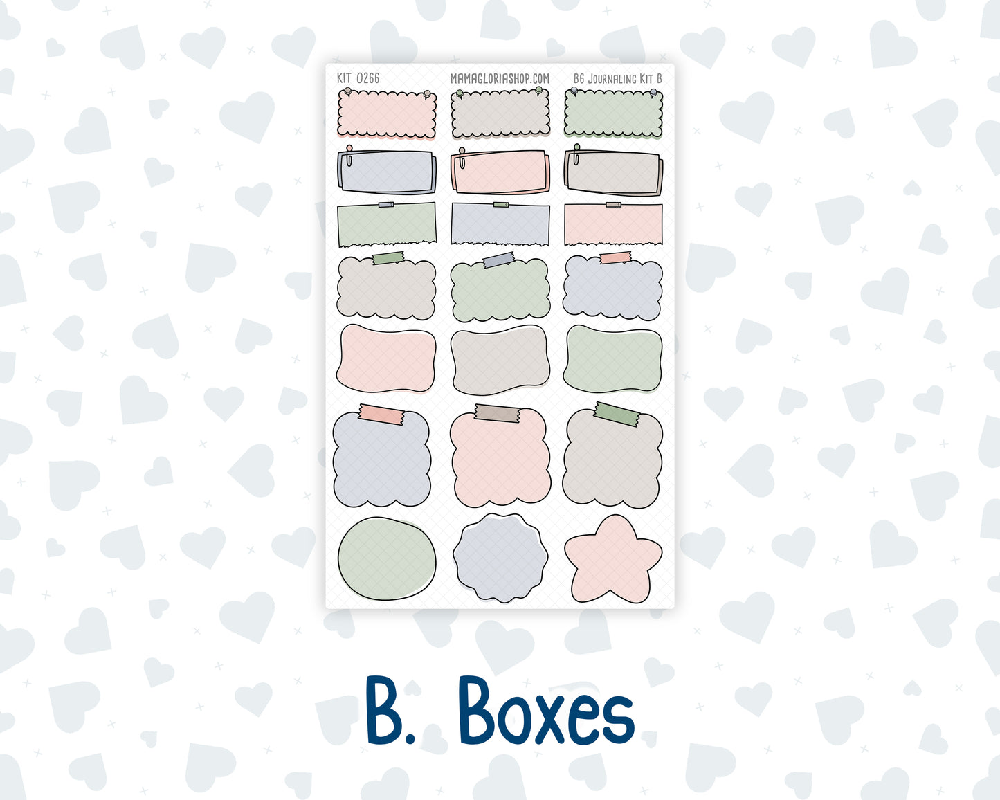Kit 0266 - B6 - For Sterling Ink And More - Journaling Daily Kit - May - Froggy Lake Picnic