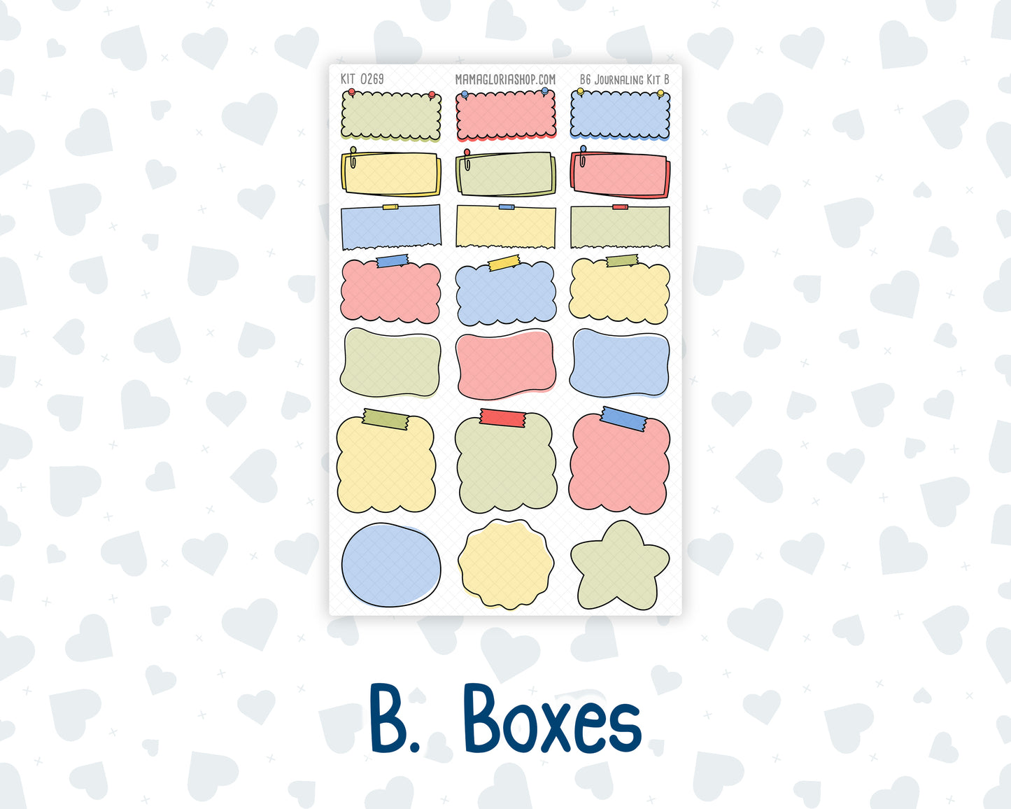 Kit 0269 - B6 - For Sterling Ink And More - Journaling Daily Kit - June - Dolce Mare