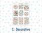 Kit 0245 - B6 - For Sterling Ink And More - Journaling Daily Kit - December - Vintage Christmas