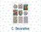 Kit 0275 - B6 - For Sterling Ink And More - Journaling Daily Kit - July - Tropical Safari Blush