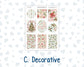 Kit 0308 - B6 - For Sterling Ink And More - Journaling Daily Kit - December - Knit & Holly