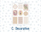 Kit 0232 - B6 - For Sterling Ink And More - Journaling Daily Kit - September - Heirloom Garden
