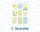 Kit 0227 - B6 - For Sterling Ink And More - Journaling Daily Kit - July - Lemon Grove