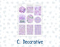 Kit 0263 - B6 - For Sterling Ink And More - Journaling Daily Kit - April - Lavender Drift