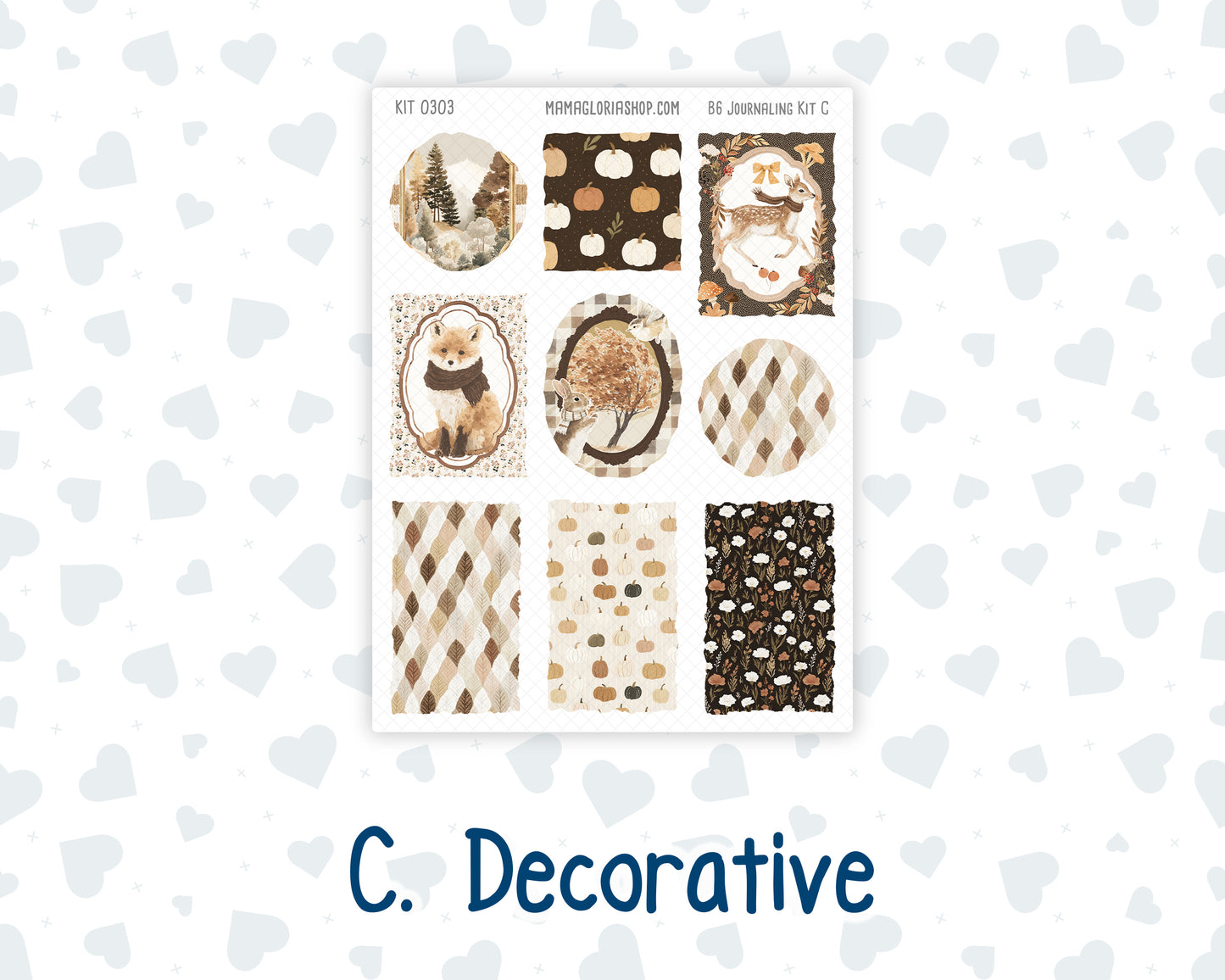 Kit 0303 - B6 - For Sterling Ink And More - Journaling Daily Kit - November - Into The Woods