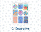 Kit 0268 - B6 - For Sterling Ink And More - Journaling Daily Kit - June - Sea Sweeties